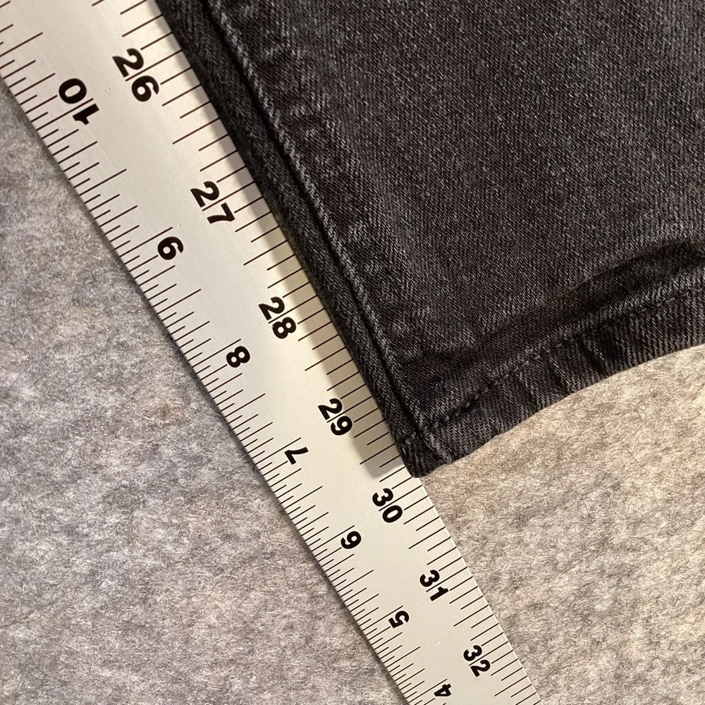 J. Crew Washed Black Low Rise‎ Matchstick Skinny Jeans, Size 24